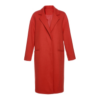 秋水伊人2021秋冬款休闲风衣纯色针织大衣女S354