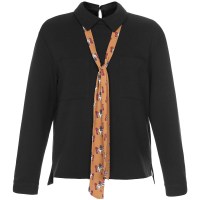 秋水伊人2021冬装新品女装个性拼接娃娃领长袖时尚S369