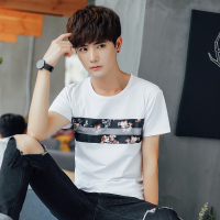 稻草人(Mexican)男士短袖t恤夏季圆领青年韩版潮流半袖体恤男装衣服上衣