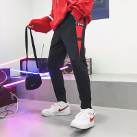 稻草人(Mexican)春季裤子男士潮牌工装休闲裤韩版潮流哈伦九分运动裤长裤