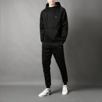 稻草人(Mexican)运动套装男春季开衫外套卫衣连帽套头休闲服装衣服