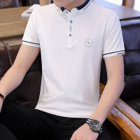 稻草人(Mexican)短袖T恤男休闲帅气韩版薄款棉百搭个性夏装POLO衫潮