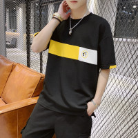 稻草人(Mexican)夏季短袖韩版宽松圆领五分袖t恤夏装潮牌半袖上衣体恤衫