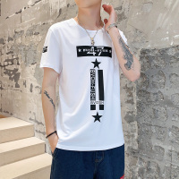 稻草人(Mexican)夏季男士短袖t恤潮牌潮流半袖宽松体恤打底衫棉上衣服圆领