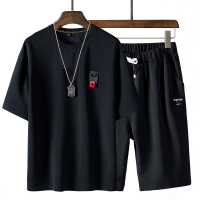 俞兆林(YUZHAOLIN)套装男夏季短袖t恤潮牌短袖潮流男装帅气休闲一套衣服