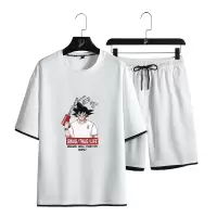 俞兆林(YUZHAOLIN)休闲套装男夏季两件套运动衣服韩版潮流帅气短袖男装
