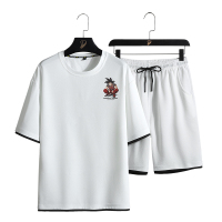 俞兆林(YUZHAOLIN)夏季男士套装韩版潮流青少年休闲套装学生短袖运动两件套