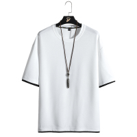 俞兆林(YUZHAOLIN) 男士T恤夏季韩版假两件百搭帅气夏装上衣潮牌纯色T