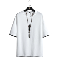 俞兆林(YUZHAOLIN)男士夏季短袖t恤ins宽松男生半袖潮流潮假两件学生