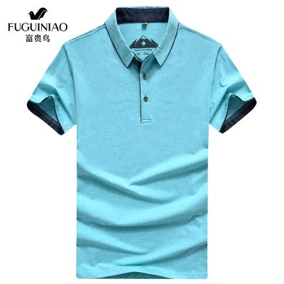 富贵鸟(FUGUINIAO)短袖T恤男翻领纯色夏季男polo衫修身 17001FG1702