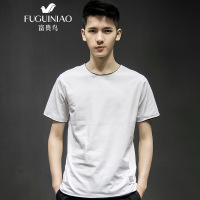 富贵鸟(FUGUINIAO)短袖t恤男潮2018打底衫半袖韩版夏季上衣夏装衣服宽松男士体恤衫 FG107