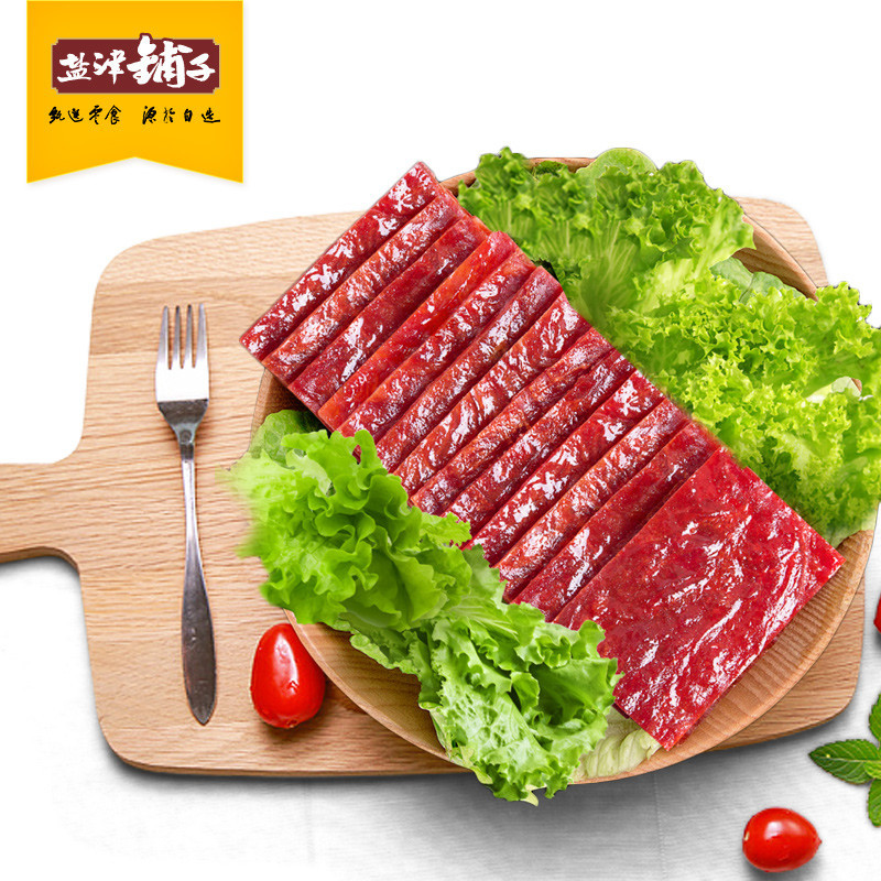盐津铺子风味猪肉脯香辣味150g猪肉干 开袋即食 熟食肉类小吃零食