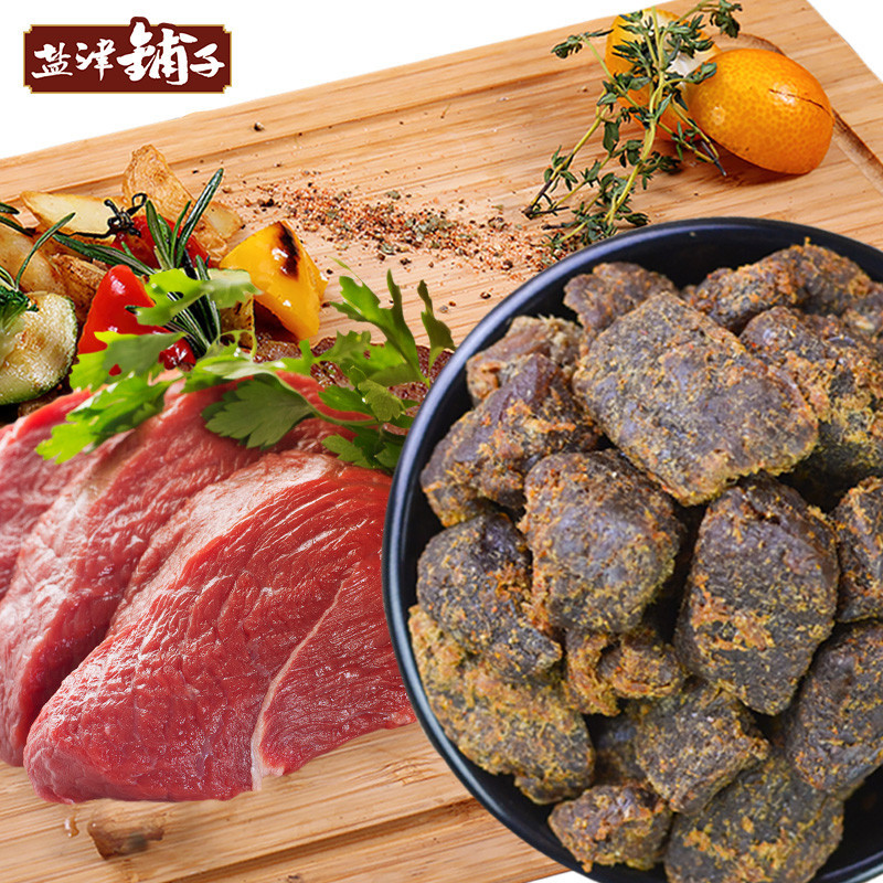 盐津铺子牛肉粒100g 五香味牛肉干独立小包装特产零食风味小吃