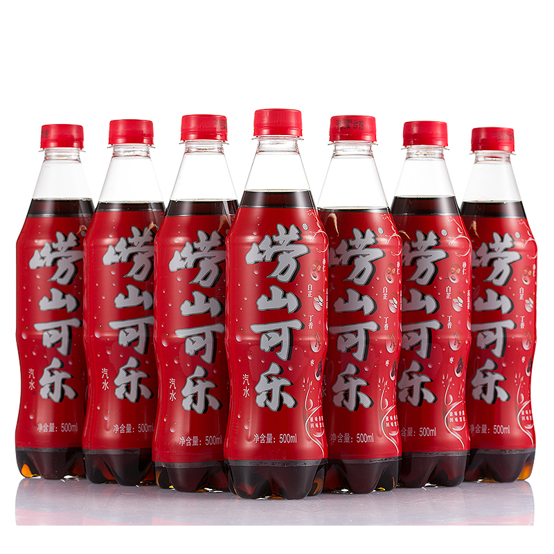 [苏宁超市]崂山可乐(塑料瓶)500ml*24整箱