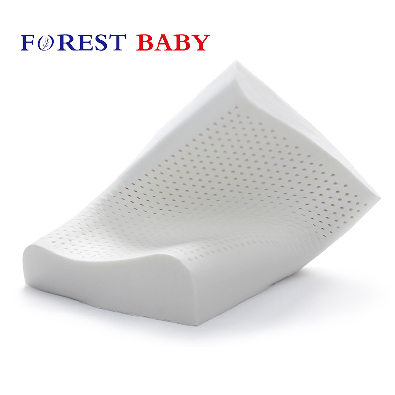 【泰国原装进口】FORESTBABY 乳胶枕头 护颈枕 保健枕 枕芯 山峰颗粒枕 60*40*10