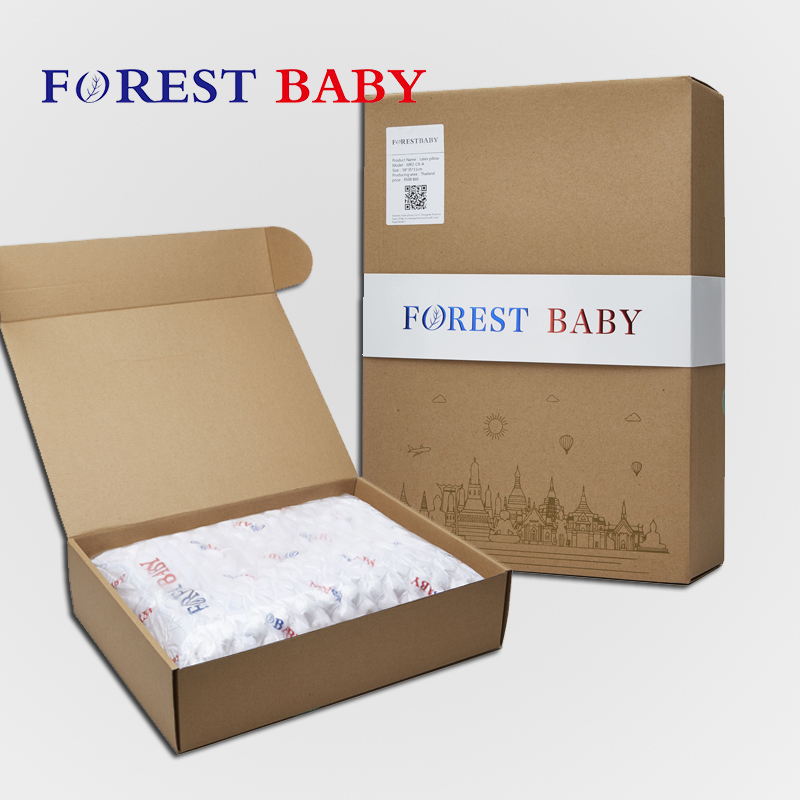 【泰国原装进口】FORESTBABY 乳胶枕头 护颈枕 保健枕 枕芯 山峰颗粒枕 60*40*10