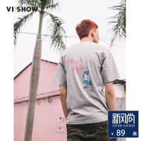 viishow夏装潮牌短T男夏季潮流短袖T恤学生装上衣男士打底衫