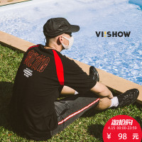 viishow短袖T恤男夏季运动风圆领半袖男士体恤潮流上衣8