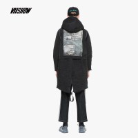 viishow棉服男休闲中长款连帽冬季保暖外套男韩版潮流