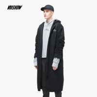 viishow冬季羽绒服男中长款连帽男士保暖外套白鸭绒衣服