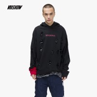 viishow2019春季新款卫衣男 潮牌韩版连帽外套男士街头潮流青年款