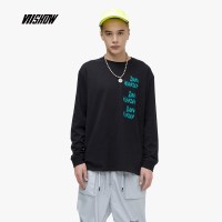 viishow2019春季长袖T恤男 韩版修身男士圆领套头上衣打底衫