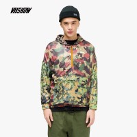 viishow2019春季新款夹克男 韩版印花长袖上衣男士迷彩外套学生装