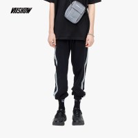 viishow2019夏季新款休闲裤男 潮牌男士束脚裤松紧带长裤青年学生