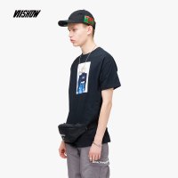 viishow2019夏季新款短袖T恤 韩版印花男士短T休闲圆领清凉学生