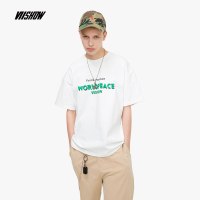 viishow2019夏季新款短袖T恤男 潮牌男士圆领半袖上衣印花学生款