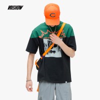 viishow2019夏季新款短袖T恤男 韩版印花圆领体恤男士半袖上衣潮