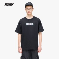 viishow2019夏季新款短袖T恤男 韩版圆领印花男士半袖体恤学生装