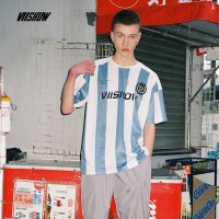 viishow2019夏季新款短袖T恤男 韩版条纹男士上衣潮流半袖体恤