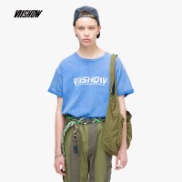 viishow2019夏季新款短袖T恤男 潮牌圆领男士打底衫日系五分袖