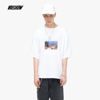 viishow2019夏季新款短袖T恤男 韩版男士圆领半袖上衣潮牌学生装
