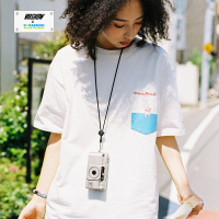 哆啦A梦联名短袖T恤男2019夏季清凉透气男士圆领上衣情侣装学生