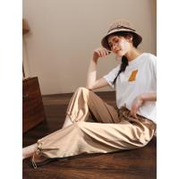 轩兹哈伦裤女宽松休闲裤2019春季韩版高腰九分灯笼裤显瘦束脚裤潮