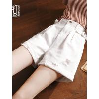 轩兹破洞牛仔短裤女2019夏季新款韩版宽松显瘦a字阔腿裤ins热裤潮
