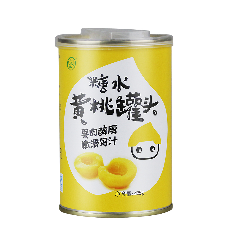 农夫乡情黄桃糖水罐头425克/罐 开盖即食