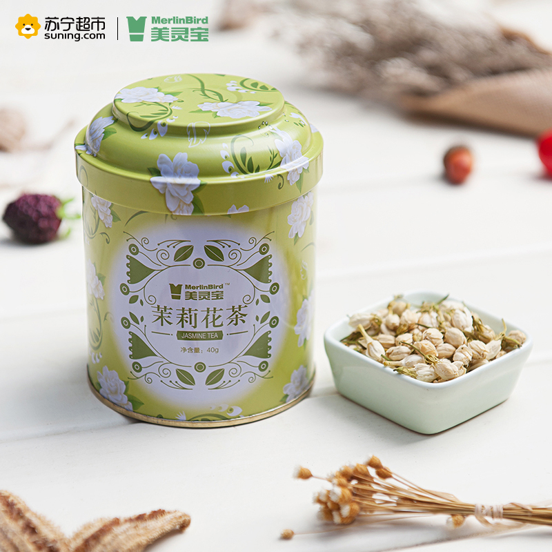 美灵宝 茉莉花茶 40g/罐