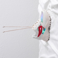 格瑞迪欧 2019春款新款网红ins超火亮面炫彩老爹鞋运动鞋大码40女鞋41潮960