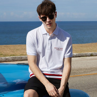 伯爵卓尔男polo衫 2018夏季新款休闲翻领撞色男潮流男保罗短袖T恤