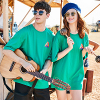 伯爵卓尔半袖男T恤 2018夏季英伦印花圆领体恤 情侣韩版男短袖T恤