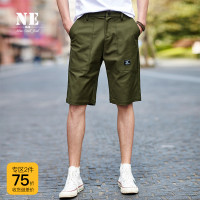 伯爵卓尔英伦短裤男青年裤子2018夏季简约纯色中腰休闲男五分短裤
