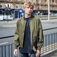 伯爵卓尔秋冬新品立领纯色短款宽松夹克外套