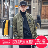 伯爵卓尔秋冬新品棒球领宽松街头男夹克外套