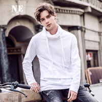 【秋季焕新】伯爵卓尔秋冬新品 英伦复古高领男T恤 纯色潮帅气