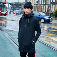 伯爵卓尔2017秋季新品连帽运动中长款男风衣外套潮牌