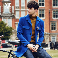 伯爵卓尔冬季男装中长款呢大衣男毛呢大衣外套潮