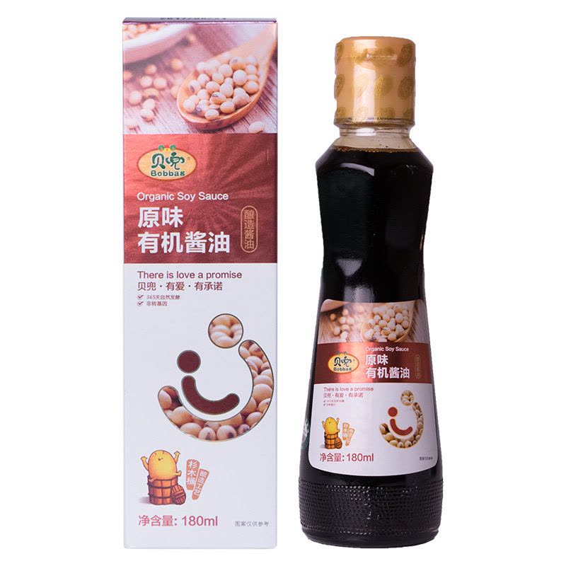 贝兜 原味有机酱油180ml/瓶图片